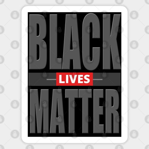 Black Lives Matter - BLM Sticker by tatzkirosales-shirt-store